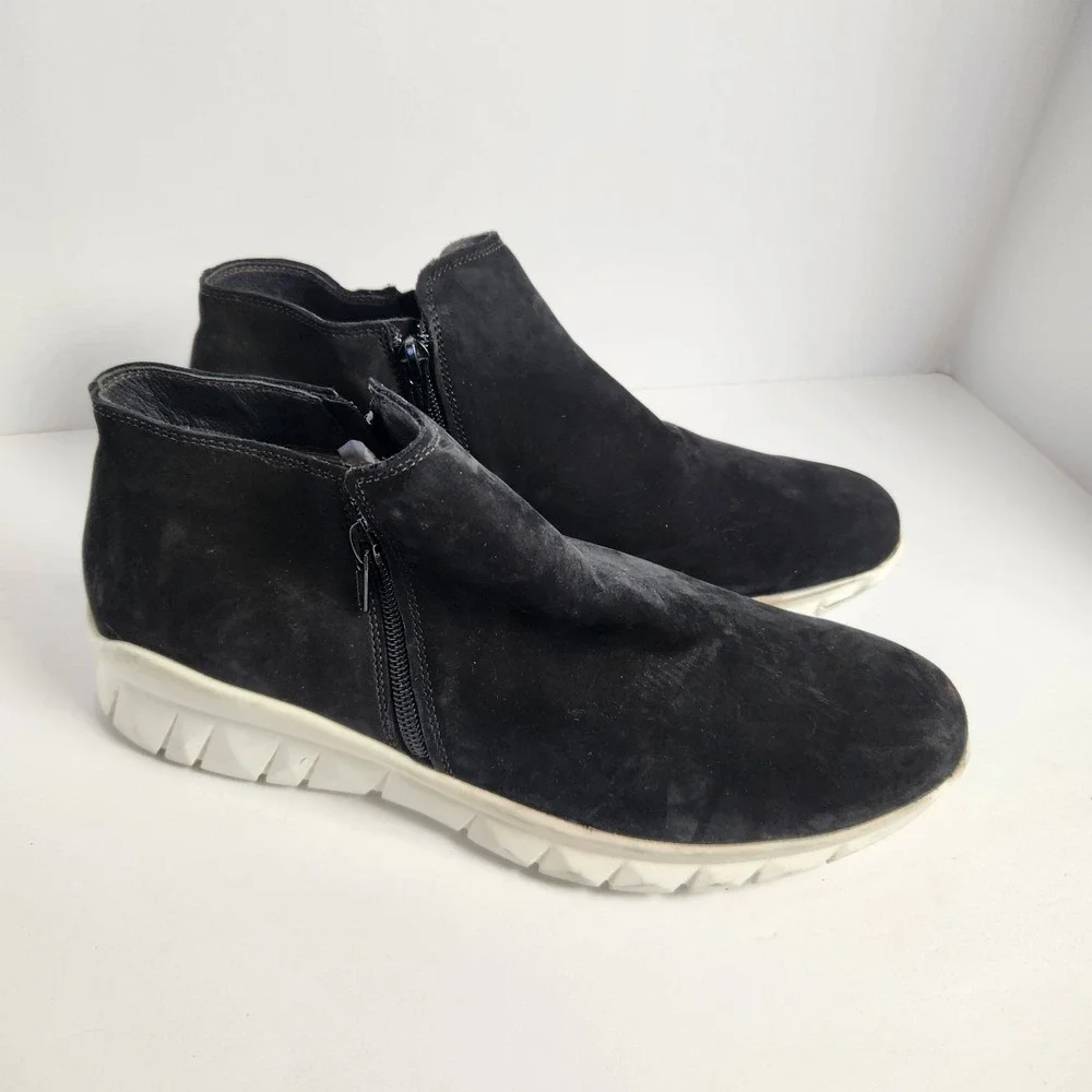 Naot Women's Zodiac Black‎ Leather Comfy Ankle Sneakers Size 41 (10-10.5)